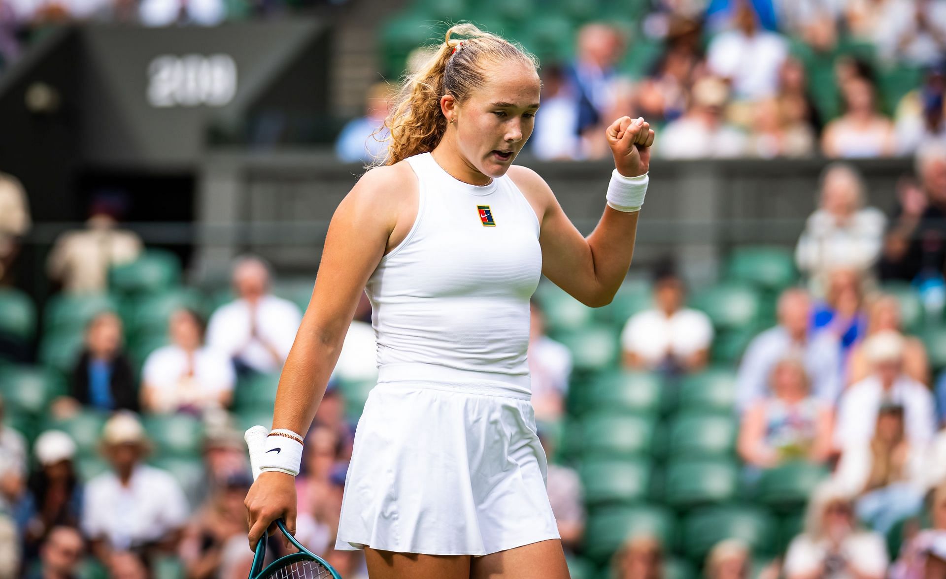 Mirra Andreeva at Wimbledon 2025. (Photo: Getty)